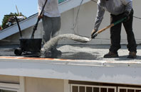 Halfway flat roofing repair